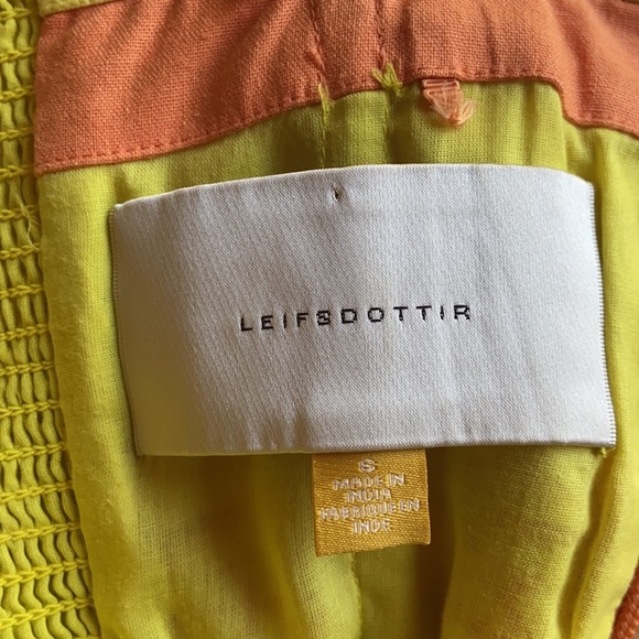 Anthropologie Yellow Quilotoa Strapless Leifsdottir Mini Dress - Picture 3 of 8